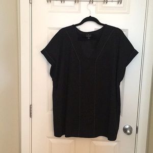 Worthington, size 2X, black tunic top